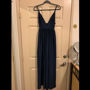 Midnight Blue Flowy Jumpsuit (Never Worn)